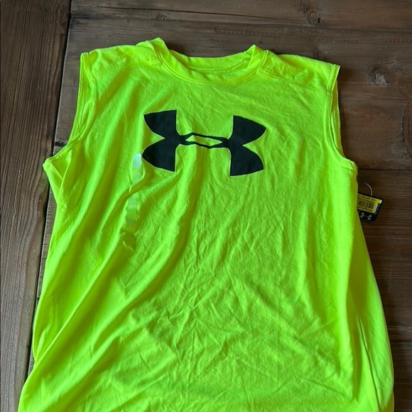 Under Armour Green and Black Athletic Tank Top - Picture 4 of 4